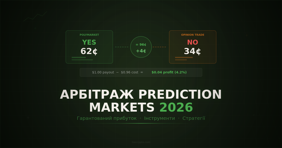 Арбітраж prediction markets - Polymarket та Opinion Trade